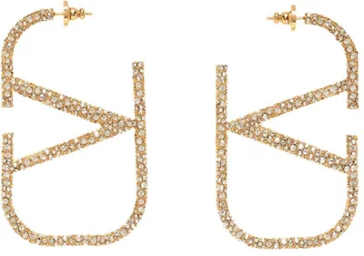 Valentino Garavani Gold Vlogo Signature Earrings