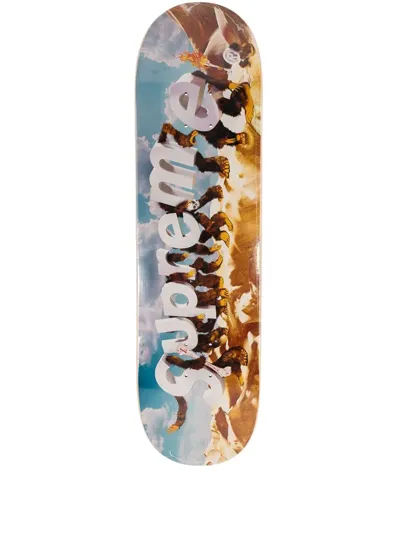 Supreme Apes Skateboard Deck In Blau