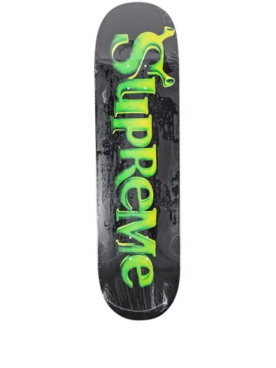 Supreme Shrek Skateboard Deck In Schwarz