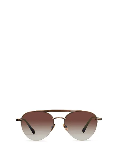 Mr Leight Rodeo Sl Antique Gold-beachwood Sunglasses