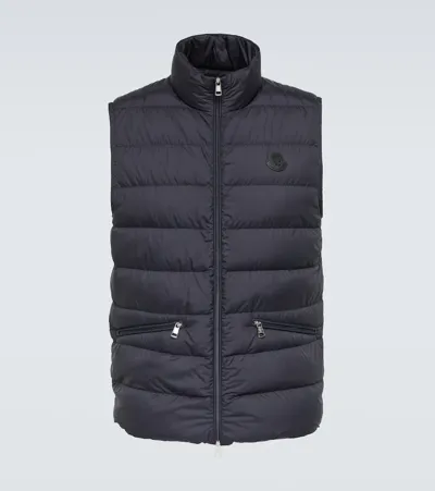 Moncler Treompan Quilted Down Gilet In Blue