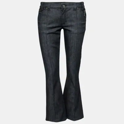 Pre-owned Just Cavalli Black Denim Flared Jeans M/ Waist: 32"