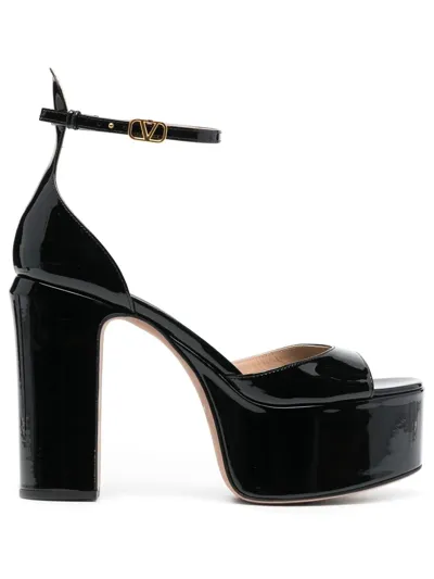 Valentino Garavani Platform Open-toe Sandals In Nero