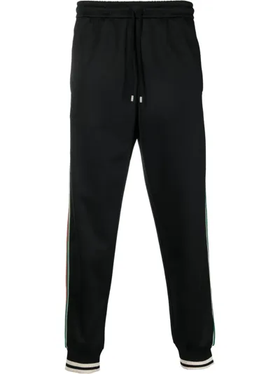 Gucci Logo-patch Jogging Bottoms In Black