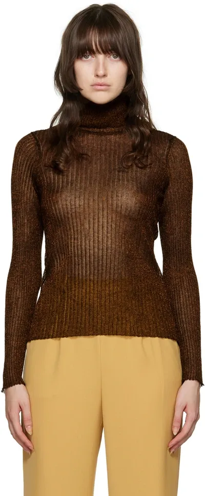 Maiden Name Ssense Exclusive Bronze Karri Turtleneck