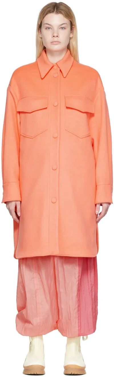 Stella Mccartney Orange Kerry Coat In 7514 Sherbet Orange