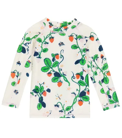 Molo Kids' Baby Nemo Printed Rashguard In Strawberries