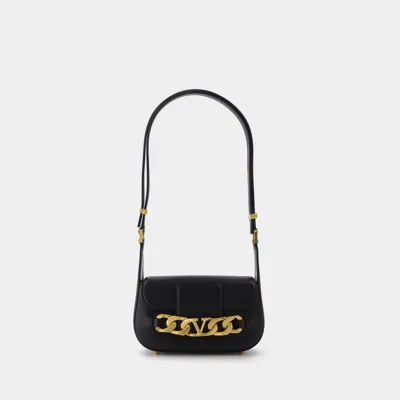 Valentino Garavani Small Shoulder Bag | Vlogo Chain | Vit.dauphine/a.brass Morsetto In Black