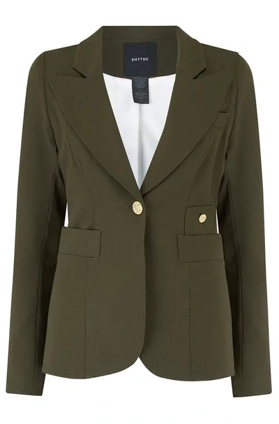 Smythe Classic Duchess Blazer In Army