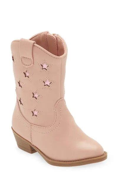 Tucker + Tate Kids' Charli Cowboy Boot In Pink Blush