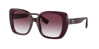 Burberry Woman Sunglasses Be4371 Helena In Violet Gradient