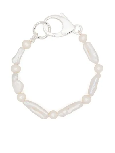 Hatton Labs Pearl-beaded Bracelet In Silver