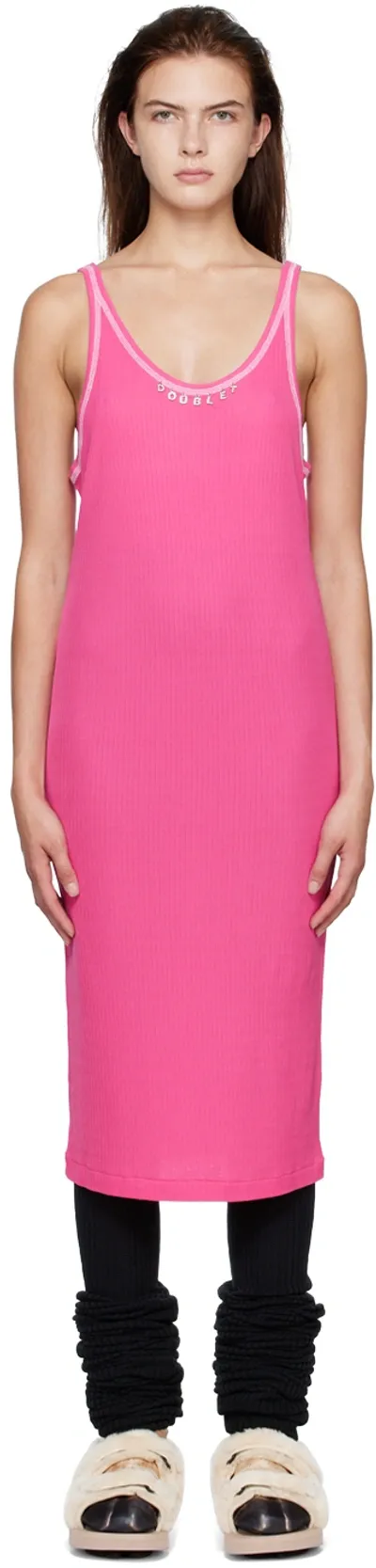 Doublet Pink Rib Minidress