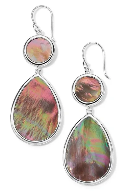 Ippolita Sterling Silver Rock Candy Mother Of Pearl Dot & Teardrop Drop Earrings