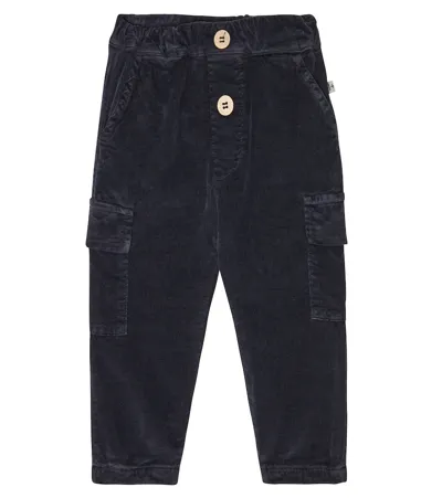 1+ In The Family Kids' Baby Raul Corduroy Cargo Pants In Navy