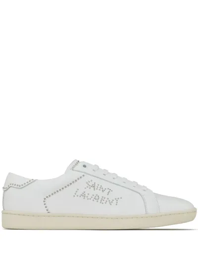 Saint Laurent Court Classic Sl/08 Low Top Sneaker In White