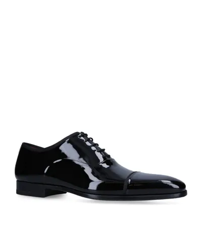 Magnanni Mens Black Jadiel Patent-leather Oxford Shoes