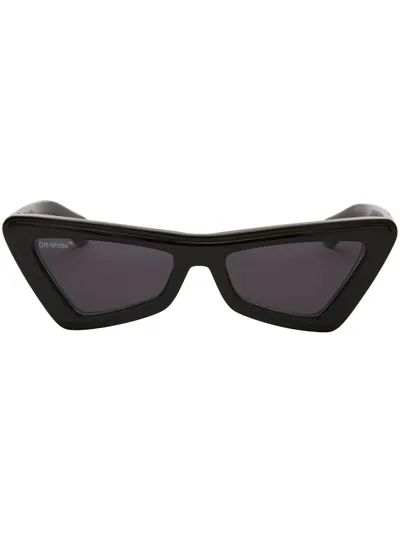 Off-white Artemisia Cat-eye Frame Sunglasses In Black Dark Grey