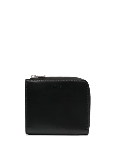 Jil Sander Zip-fastening Continental Wallet In Schwarz