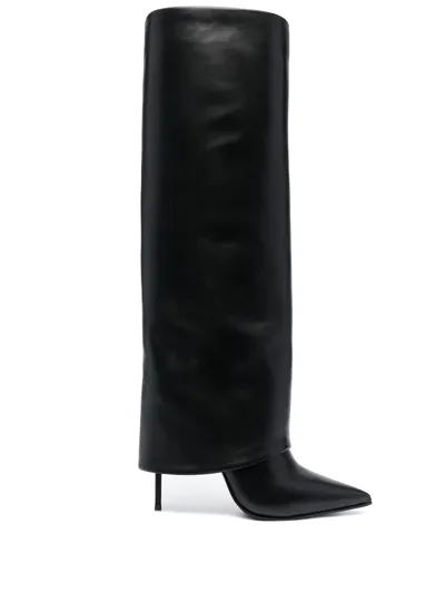 Le Silla Pointed Heeled Boots In Black