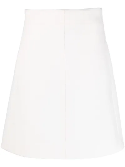 Chloé High Waist Skirt In Bianco