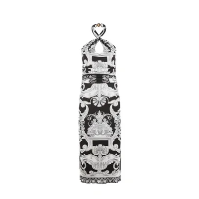 Versace Robe Dos Nu Silver Baroque