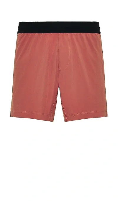 Rhone 5 Makotech Shorts Unlined In Red Moscato