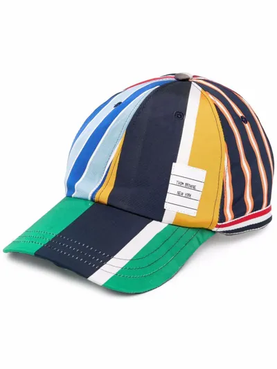 Thom Browne Multicoloured Mogador Striped Baseball Cap