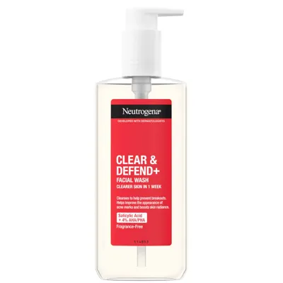 Neutrogena® Clear And Defend Plus Facial Wash 200ml