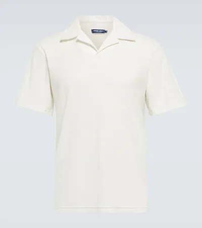 Frescobol Carioca Faustino Terry Polo Shirt In Ivory