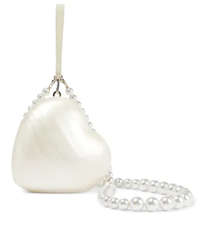 Simone Rocha Embellished Faux Pearl Clutch In White