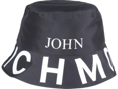 John Richmond Logo-print Bukcet Hat In Black