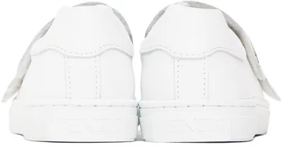 Kenzo Kids White Tiger Sneakers In 10p - Blanc