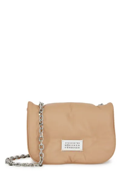 Maison Margiela Glam Slam Flap Mini Shoulder Bag In Nude