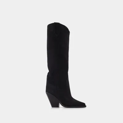 Isabel Marant Stiefel Lomero Aus Schwarzem Leder In Black