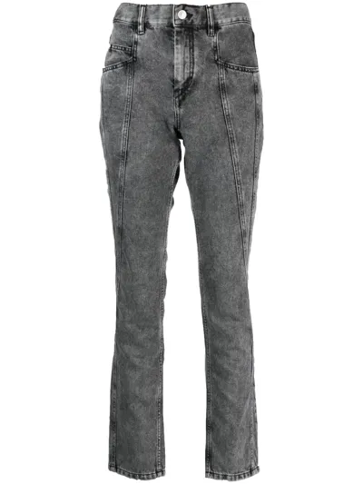 Isabel Marant Panelled Skinny Jeans In 02gy Grey