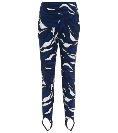 Bogner Elaine Printed Ski Leggings In Blue