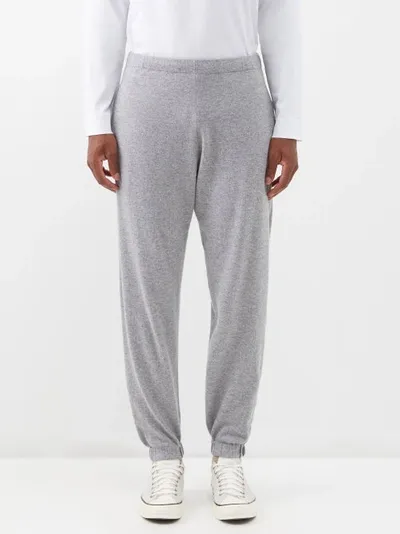 Ghiaia Cashmere Elasticated-waist Cashmere Track Pants In Neutrals