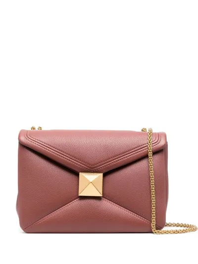 Valentino Garavani One Stud Quilted Shoulder Bag In Pink