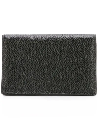 Thom Browne Logo Stamp Wallet In Black