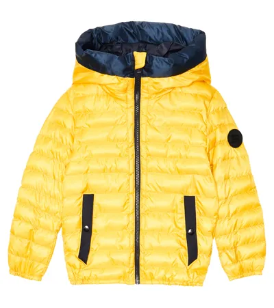 Woolrich Kids' Sundance Hoodie Jacket In 黄色