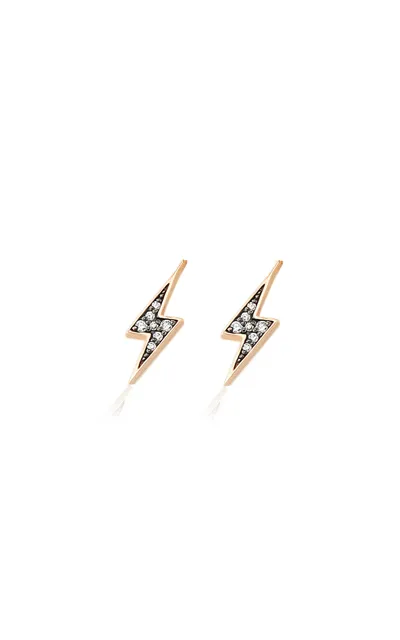 Sorellina Bolt 18k Yellow Gold Diamond Earrings