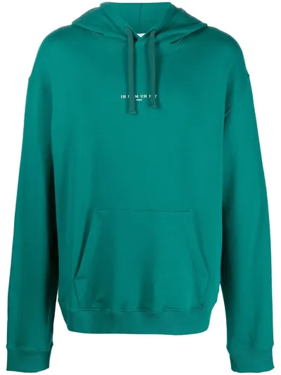 Ih Nom Uh Nit Balaclava-print Detail Hoodie In Green