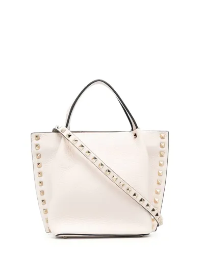 Valentino Garavani Garavani Rockstud Tote Bag In White