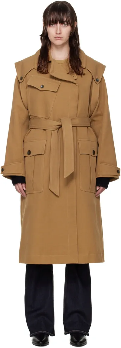 Rag & Bone Tan Gianna Coat In Camel