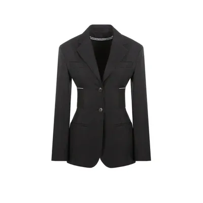 Alexander Wang Fitted Cotton-blend Blazer