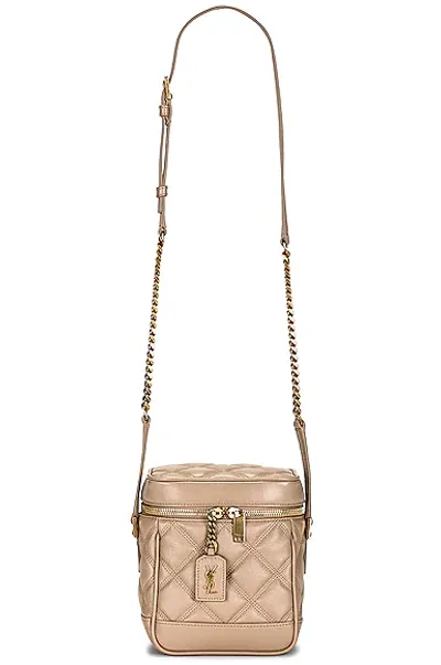 Saint Laurent Le 82 Vanity Bag In Dark Beige