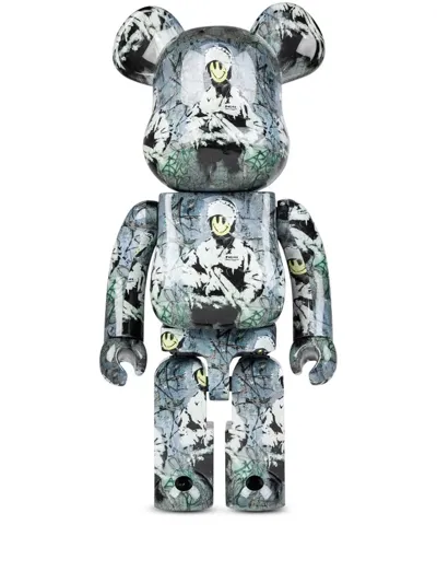 Medicom Toy Riot Cop Be@rbrick Figure In Grey