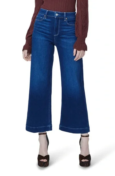 Paige Anessa High Waist Ankle Wide Leg Jeans In Dream Weaver