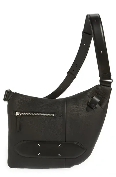 Maison Margiela Soft 5ac Leather On Body Bag In Black